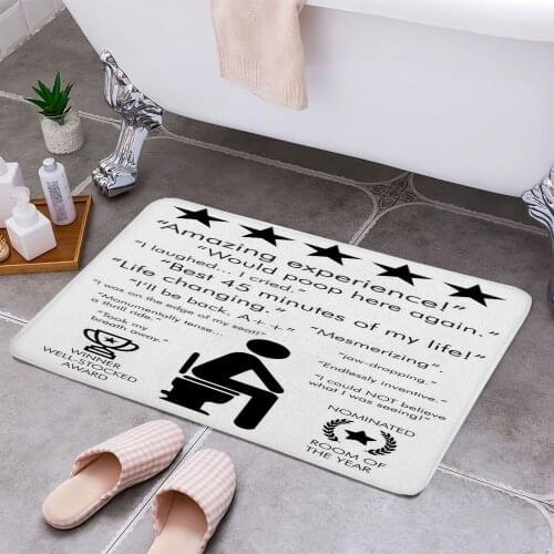 FUNNY BATHROOM Reviews 3D Print Doormats Rectangle Non-Slip DoorMat Bedroom Kitchen Entrance Print Door rugs Dropshipping