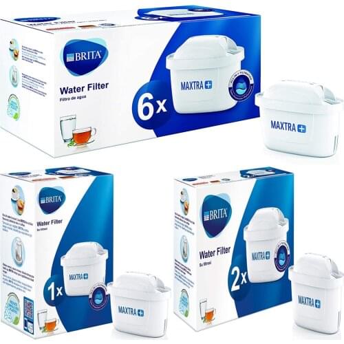 Brita Maxtra+ Water Filter Cartridges, White, Pack of 6 & 3 & 1