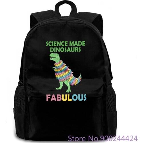 Womens Science Made Dinosaurs Fabulous Funny Plus Size Fashion Interesting Designer WomenS backpack