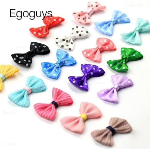 10PCS Cute Cartoon Kids Hair Clip Bands Candy Color Rainbow Rope Hairpin Girl Bowknot Duckbill Barrettes Children Cloth Headwear