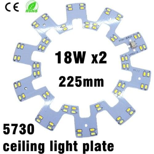 18w x2 SMD 5730 LED Ceiling Light PCB Retrofit Magnet Board LED Ring Light Panel Remoulding Plate With Magnet Screw And Driver