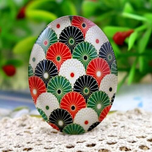 2pcs 30x40mm Handmade Photo Glass Cabochons (I2-05)