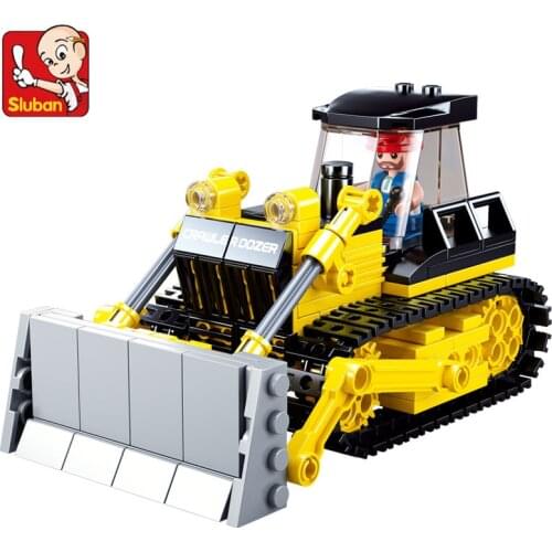 231Pcs City Engineering Bulldozer Model Bricks Construction Machinery Creator Building Blocks Sets Educational Toys for Children