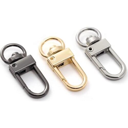 50pcs Metal hook buckle hardware luggage accessories key buckle chain lock dog buckle 3 points small door buckle