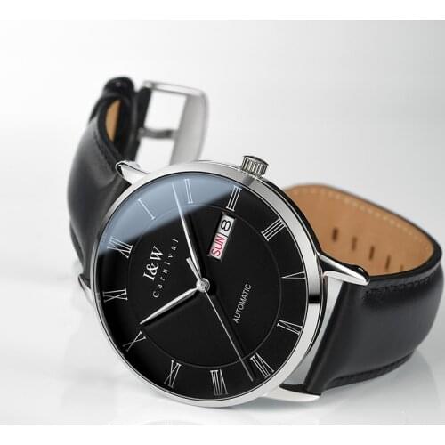 Switzerland CARNIVAL Japanese Movement Automatic Watch Men Mechanical Watches Waterproof Sapphire Double Calendar Montre Homme