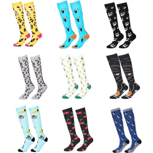 58 Style Compression Stockings Summer Men Women Cycling Socks Edema Diabetes Varicose Veins Running Sports Compression Socks