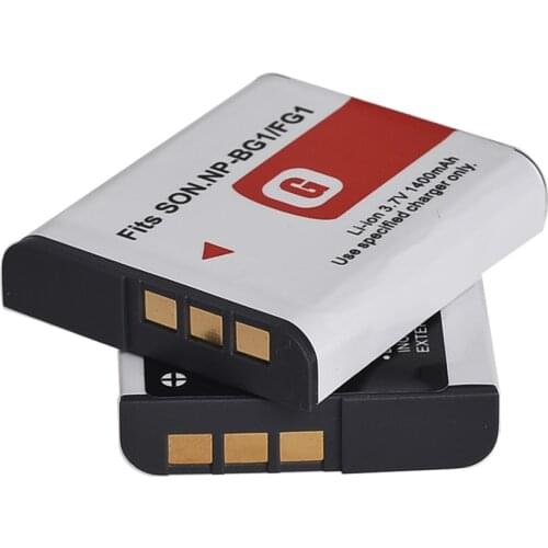 Dinto 3.7V 1400mAh NP-BG1 NP-FG1 Digital Camera Battery Rechargeable Li-ion Batteries for Sony DSC H3 H5 H7 W70 W80 WX1