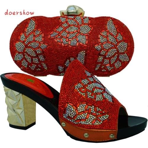 DoershowShoes with Matching bags For party african Shoes And Bags to match set high quality ladies matching shoe and bag!WTT1-20