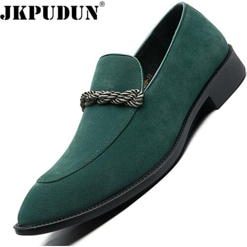 JKPUDUN Men's Suede Shoes