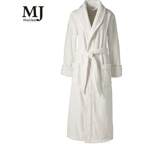 MJ177A Thickening Flannel Robe Sexy Gowns For Women Bathrobes Peignoir Femme Robes For Women Bathrobe Dressing Soie Albornoz