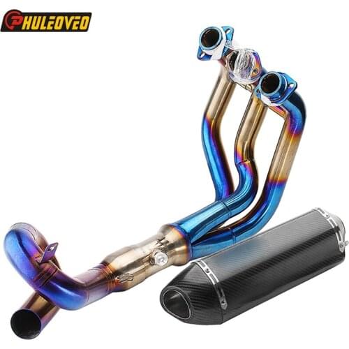 MT09 MT-09 FZ09 FZ-09 XSR900 Motorcycle Full Exhaust Muffler System Header Front Pipe for MT09 FZ09 2014-2018 XSR900 2016-2018