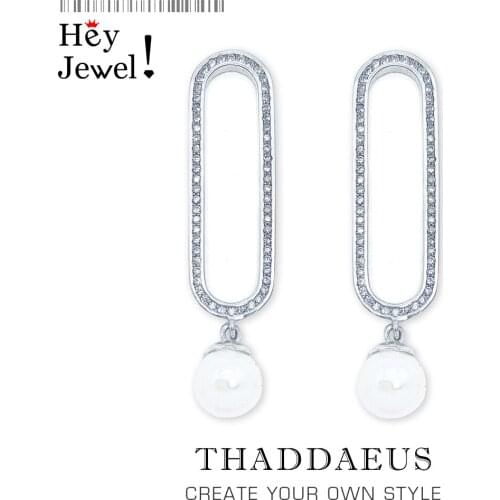 New Classic Pearl Drop Earring Gift For Women High Quality Timeless Versatile Style Feminine Fine Jewelry in 925 Sterling Silver