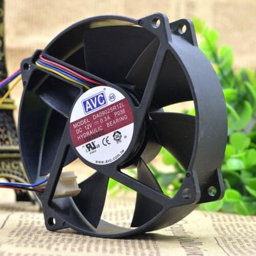 New original 9CM Round 9025 12V 0.3A DA09025R12L CPU mute speed cooling fan