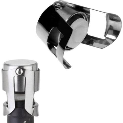 NEW Universal 430 Stainless Steel Champagne Wine Bottle Stopper Sparkling Wine Bottle Plug Sealer Preserver Bar Tools