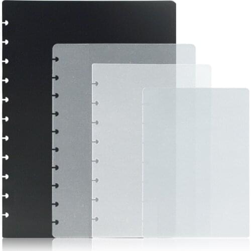 2 Sheet Binder Cover Multiple Size PP Notebook Shell Binder Binding Cover Mushroom Hole DIY Notebook Index Separator Pages Cover