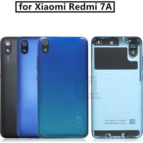Original For Xiaomi Redmi 7A Battery Back Cover plastic Rear Door Housing Replacement Repair Spare Parts