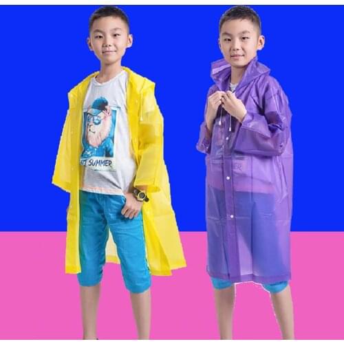 Raincoat Colorful Windproof Fast Drying Convenient Children Raincoat for Fishing