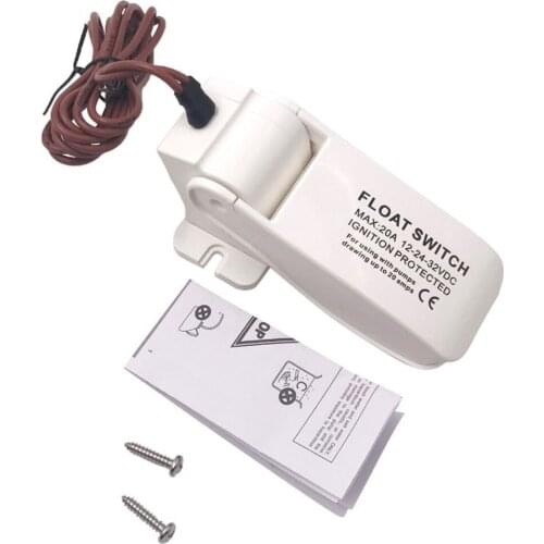 12V 24V 32V Float Switch Portable Automatic Electric Water Level Controller Flow Sensor On Off Leakproof DC For Bilge Pump Boat