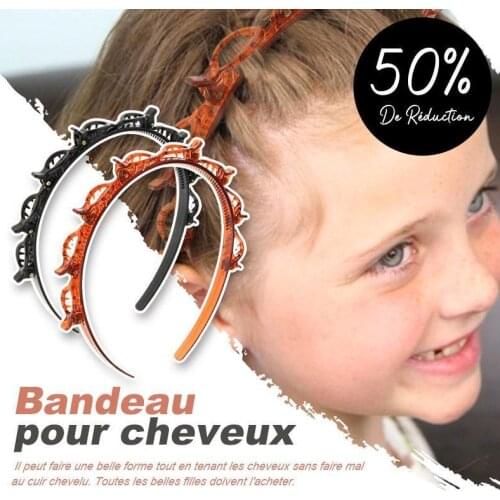 Bandeau pour cheveux Unisex Alice Hairband Headband Men Women Sports Hair Band Hoop Metal Hoop Double Bangs Hairstyle Hairpin Hi