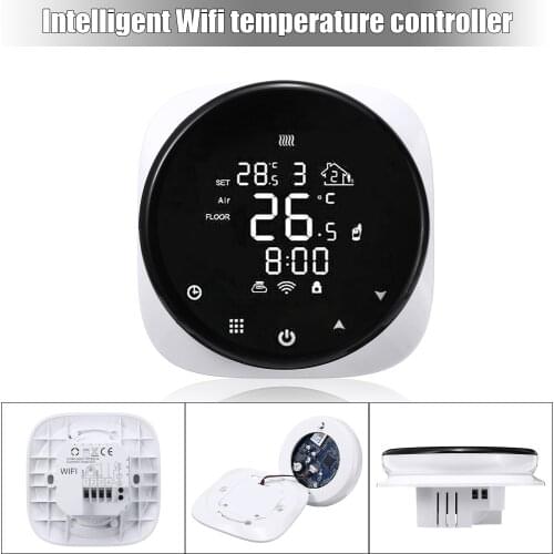 Programmable Smart LCD WiFi Voice Control Central Heating Thermostat For Water Heating And Gas Boiler Systems