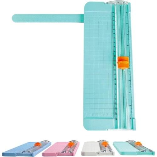 Paper Cutter A5 Paper Trimmer Scrapbooking Tool with Finger Protection Slide Ruler