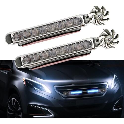 Car Network Light LED Wind Power Daytime Running Light Headlight Auxiliary Light Decorative Wind Energy Lamp Running Light