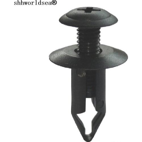 Shhworldsea 100pcs car clip and fastener cowl panel to reinforcement plate& engine splash shield ret for nissan for GM