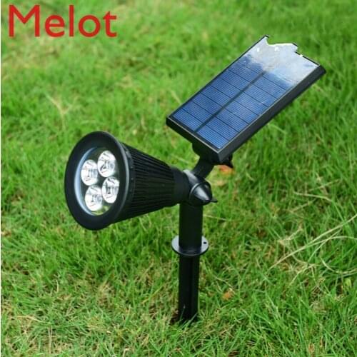 Solar Spotlight Spotlight Lawn Lamp Ground Plug Lamp Garden Lamp Outdoor Waterproof Super Bright Waterproof