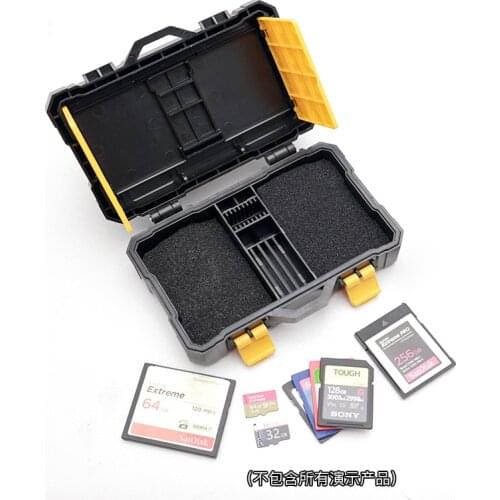 Vlogger DSLR Camera Battery Protective Box SD TF Card Storage Bag Protective Case Holder for Canon Sony Nikon DSLR Camera