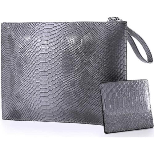 Snake pattern women enveloppe bags pu leather Womens Clutch Bag Brand Design Party Clutches for ladies wallet Free Card bag