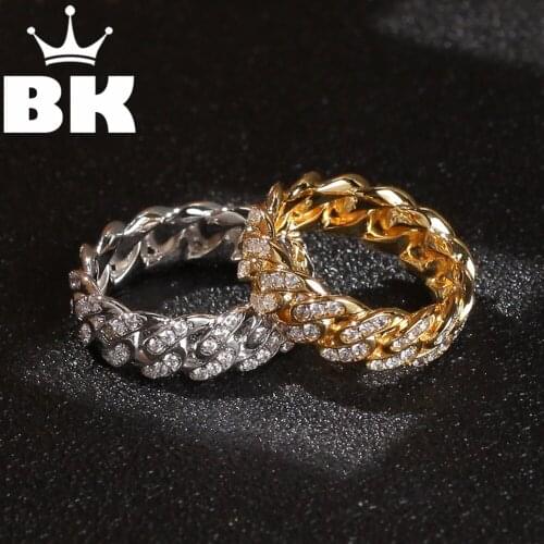 The Hip Whole Circle Cubic Zircon 8mm Ring Wedding Engagemet Copper Gold Silver Color Ring For Women Girl Eternity Band Ring
