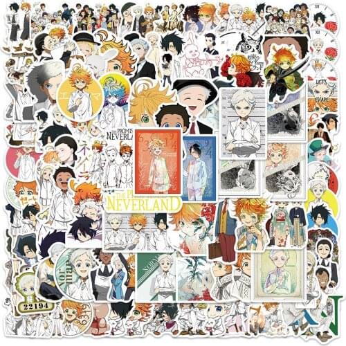 10/30/50/100PCS Japan Anime The Promised Neverland Stickers Cartoon Decal DIY Car Bike Travel Phone Guitar Laptop Funny Sticker