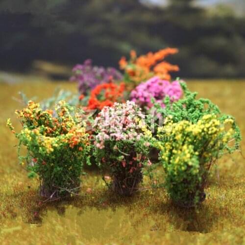 10 Pcs DIY Handmade Model Material Sand Table Decorative Shrub Flower Plant Flower Garland Decor