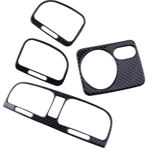 Car Black Interior Dashboard Trims Stickers Carbon Fiber Fit For VW Golf 6 MK6 GTI 2008-2010 2011 2012 Left Hand Drive Only