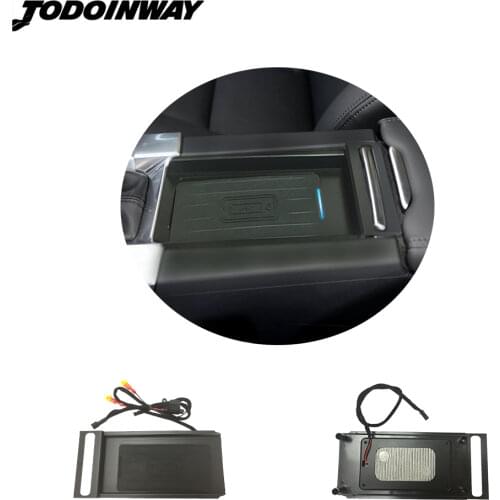 10W car wireless charger for Volvo S60 V60 2014 2018 cordless charging board qi mount phone holder for iPhone se quick charge