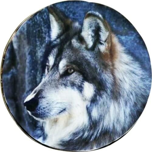 Car 14", 15",16" ,17'' inch picture Logo PVC PU Spare Tire Tyre Wheel Valve Covers For Cars Accessories