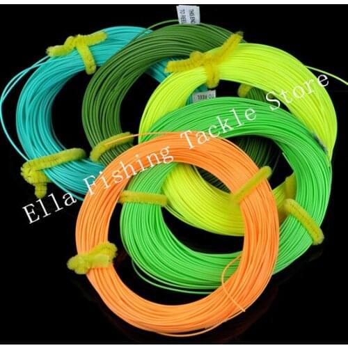 Free shipping 10FT Forward Floating Fly Fishing Line Main Line COLOR MIX