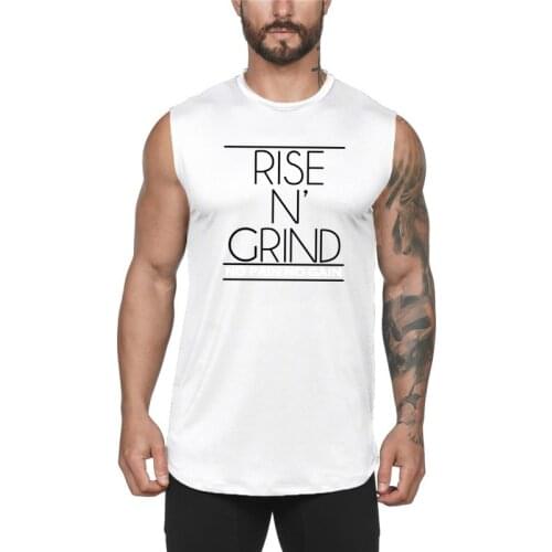 Brand Fitness Mens Tank Top Musculation Gym Fashion Workout Cotton Clothing Bodybuilding Sporting Singlets Sleeveless Vest