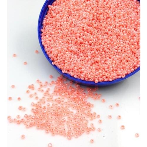 16g 1000X 2mm AB Watermelon Red Colorful Round Opaque Loose Spacer Bead Cezch Glass Seed Beads Handmade Jewelry DIY Garment Bead