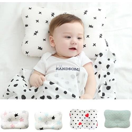 Baby Pillow Anti-eccentric Head Pillow 0-1 Year Old Maternal and Child Supplies Baby Stereotyped Pillow Stereotyped 3D Pillow