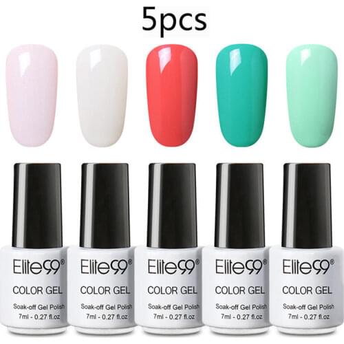 Elite99 Gel Polish 2/3/4/5Pcs Hybrid Nail Varnish Vernis Semi Permanent Nail Polish Manicure Set Gel Varnishes Kits 7ml