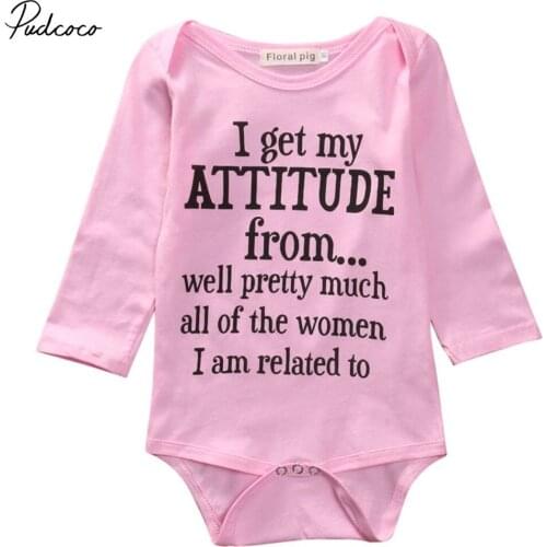 Emmababy Cute Newborn Toddler Baby Girls Clothes Long Sleeve O Neck Cotton Bodysuit One Piece 0-18m