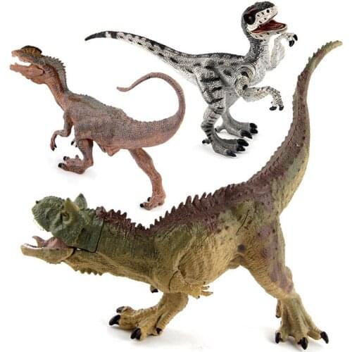 Action Figures Jurassic Velociraptor Dilophosaurus Dinosaur Toys Kids Plastic Animal Collection Model Toys Mobile Phone Straps