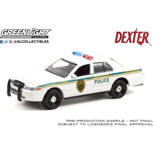 GreenLight 1:64 2001 FORD CROWN VICTORIA INTERCEPTOR 44920-B Metal Diecast Alloy toy cars Model Vehicles For Children Boys gift