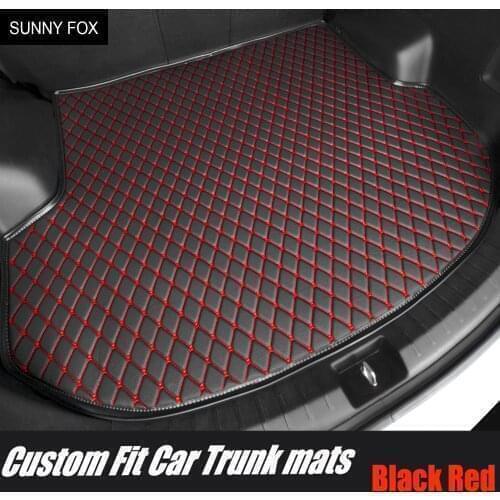 Car trunk mats cargo Liner for Skoda Octavia Yeti Fabia Rapid spaceback 6D heavy duty car styling carpet floor liner