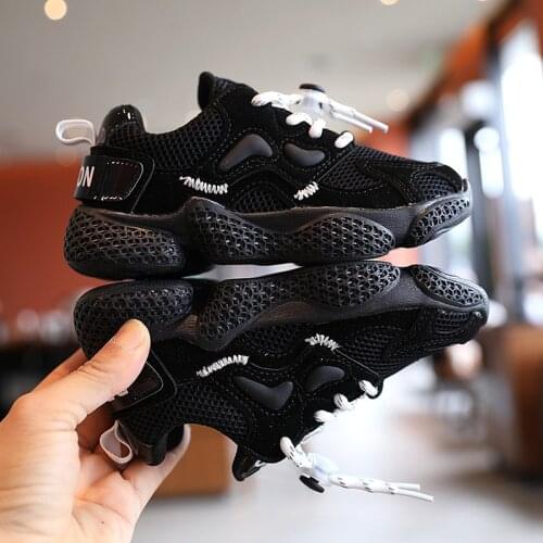 New Children Casual Shoes for Boys Girls Sneakers 2020 Spring Kids Sports Shoes New Baby Mesh Breathable Soft Running Size 21-30