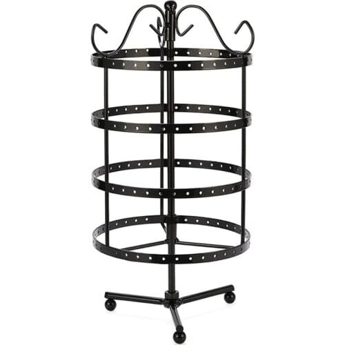 Metal Round Jewelry Display Stand Creative Rotatable Home Decoration Storage Rack Jewelry Storage Rack