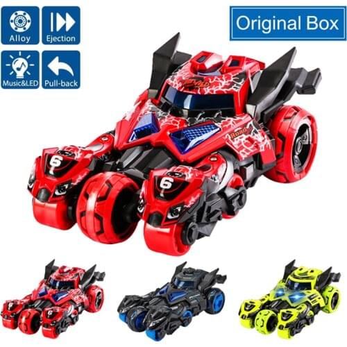 1:32 Alloy Car Pull Back Diecast Model Toy Sound Light Collection Brinquedos Eject Car Vehicle Toys For Children Christmas Gift