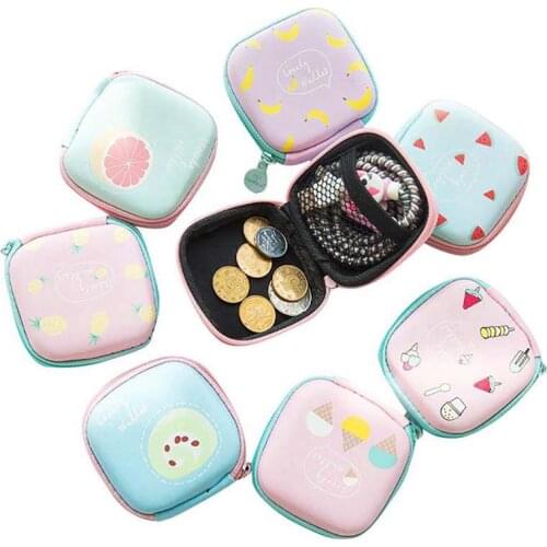 2019 New Fashion Cartoon Mini Coin Purse Earphone Bag Lady Key Mobile Phone Portable Coin Storage Bag For Women Girls Students