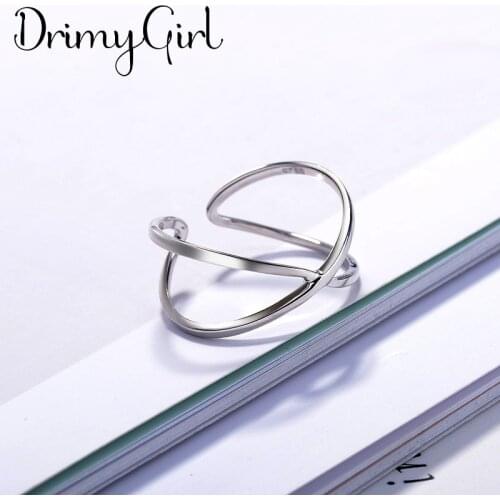 New Hot Sale Exaggerated Adjustable Size Cross Rings For Women Men Girl Party Gifts Minimalist Jewelry 2021